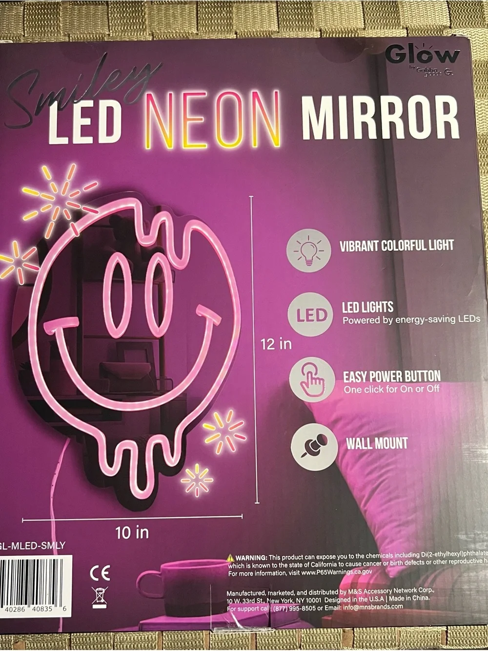 Gabba Goods glow smiley